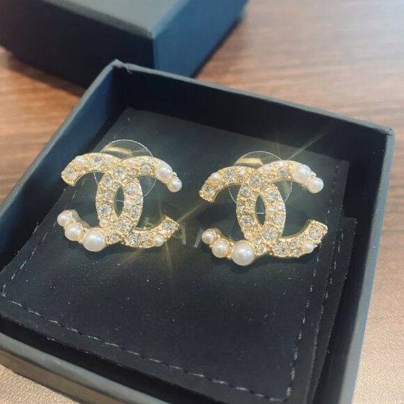 Chanel double C earrings - Picture 1 of 7